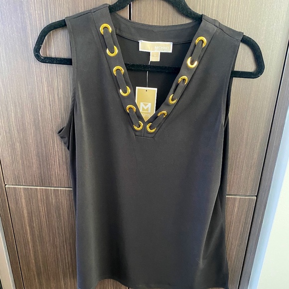 Michael Kors Black Sleeveless Top (M) - Picture 1 of 6
